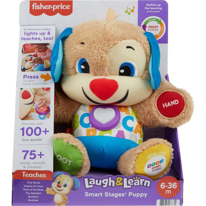 slide 6 of 6, Laugh & Learn Fisher-Price Laugh and Learn Smart Stages Puppy, 1 ct