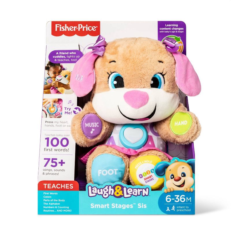 slide 3 of 6, Laugh & Learn Fisher-Price Laugh and Learn Smart Stages Puppy - Sis, 1 ct