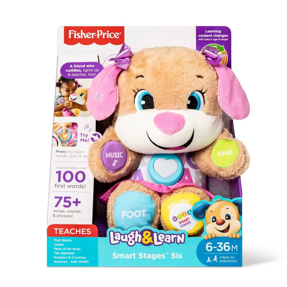 slide 3 of 16, Laugh & Learn Fisher-Price Laugh and Learn Smart Stages Puppy - Sis, 1 ct