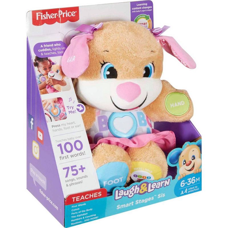 slide 6 of 6, Laugh & Learn Fisher-Price Laugh and Learn Smart Stages Puppy - Sis, 1 ct