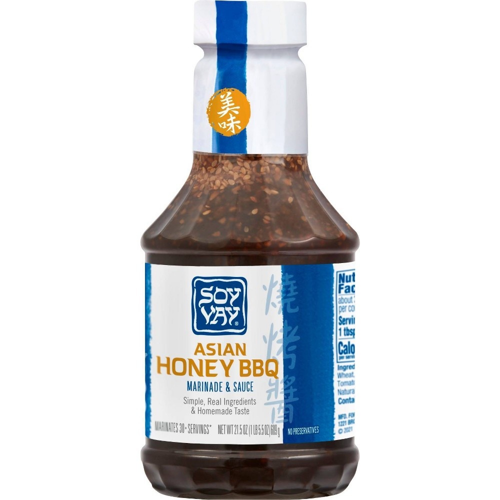 slide 3 of 9, Soy Vay Asian Honey Barbecue Marinade & Sauce 21.5 Fl Oz, 21.5 fl oz