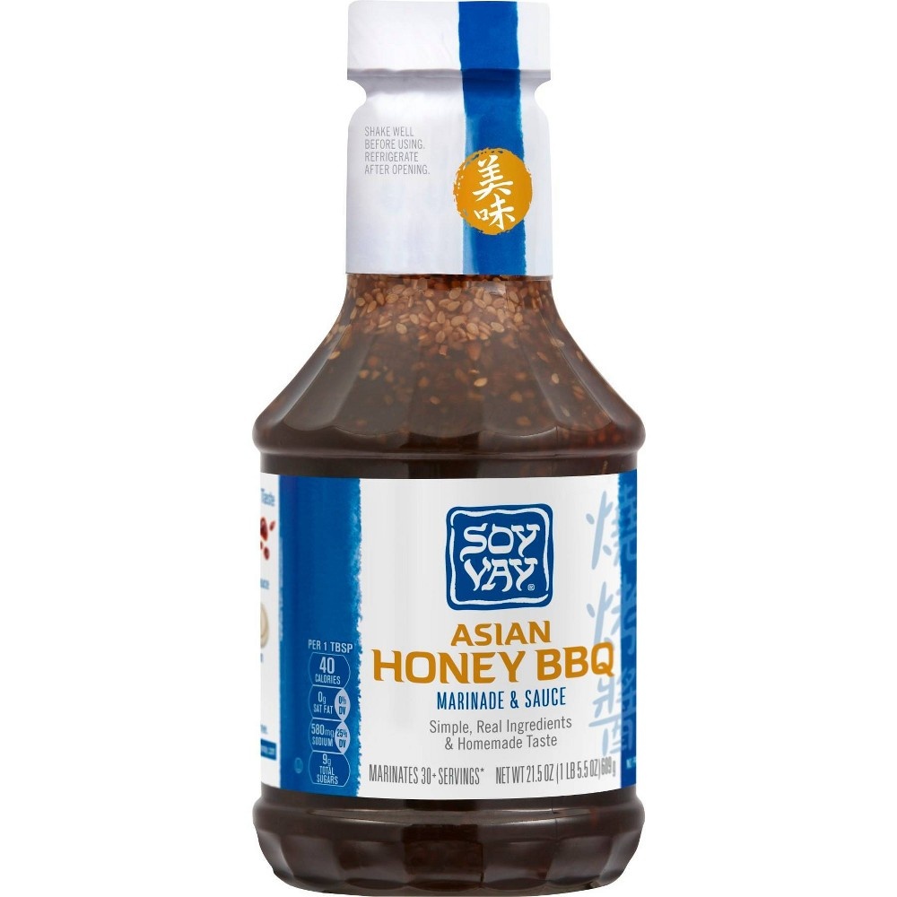 slide 4 of 9, Soy Vay Asian Honey Barbecue Marinade & Sauce 21.5 Fl Oz, 21.5 fl oz