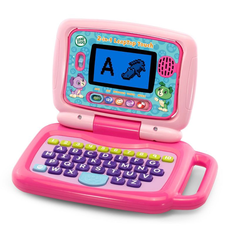 slide 1 of 9, LeapFrog 2-in-1 LeapTop Touch - Pink, 1 ct