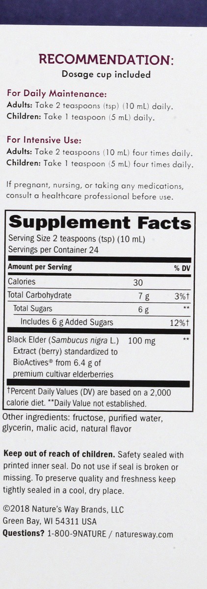 slide 2 of 7, Nature's Way Sambucus 8 oz, 8 fl oz