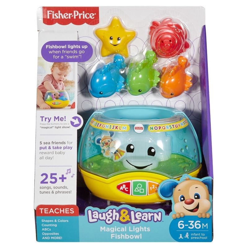 slide 12 of 14, Laugh & Learn Fisher-Price Laugh and Learn Magical Lights Fishbowl, 1 ct