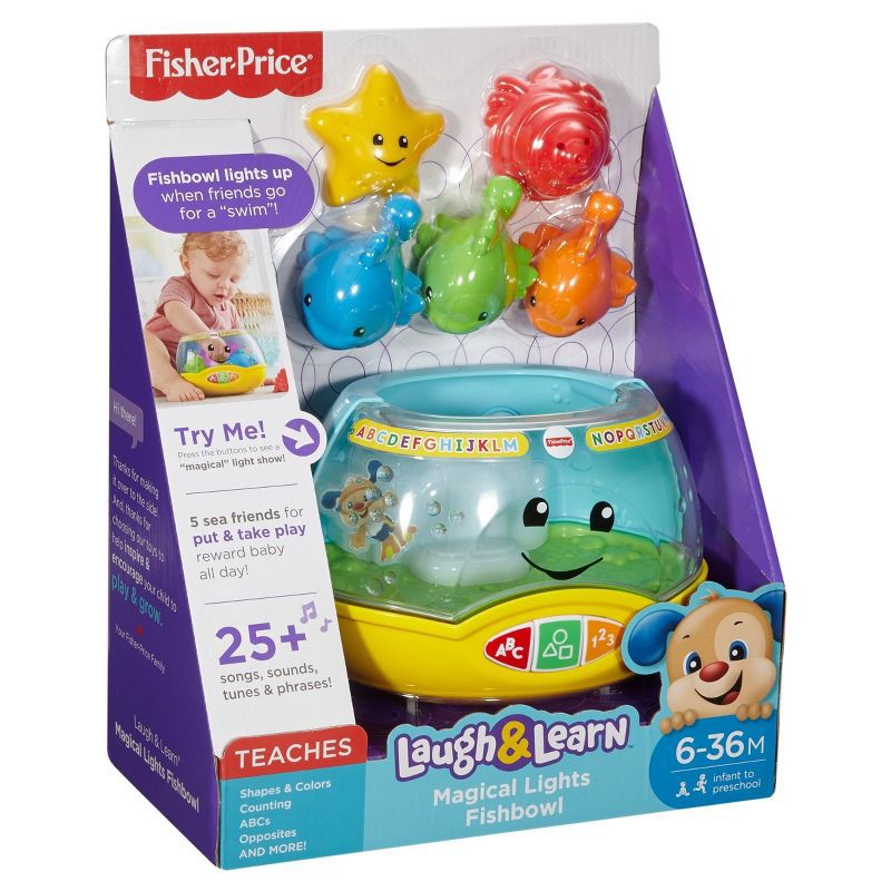 slide 13 of 14, Laugh & Learn Fisher-Price Laugh and Learn Magical Lights Fishbowl, 1 ct