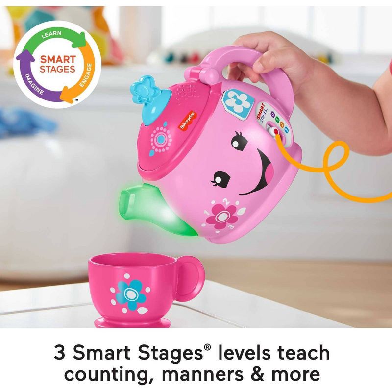 slide 3 of 6, Laugh & Learn Fisher-Price Laugh and Learn Sweet Manners Tea Set, 1 ct