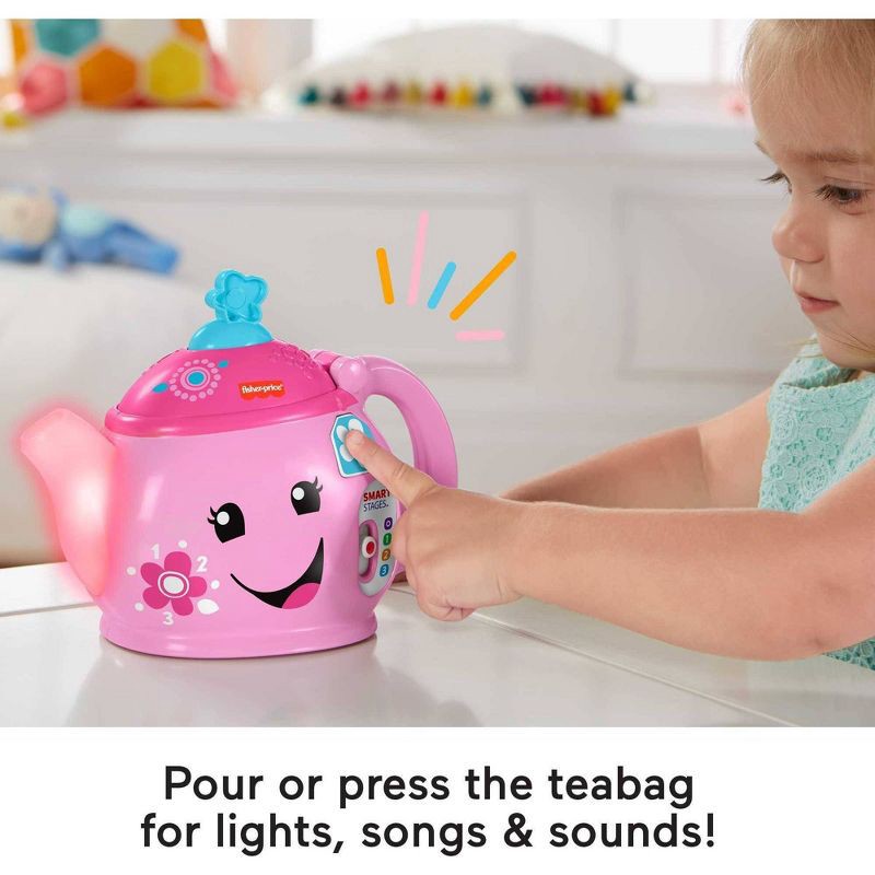 slide 4 of 6, Laugh & Learn Fisher-Price Laugh and Learn Sweet Manners Tea Set, 1 ct