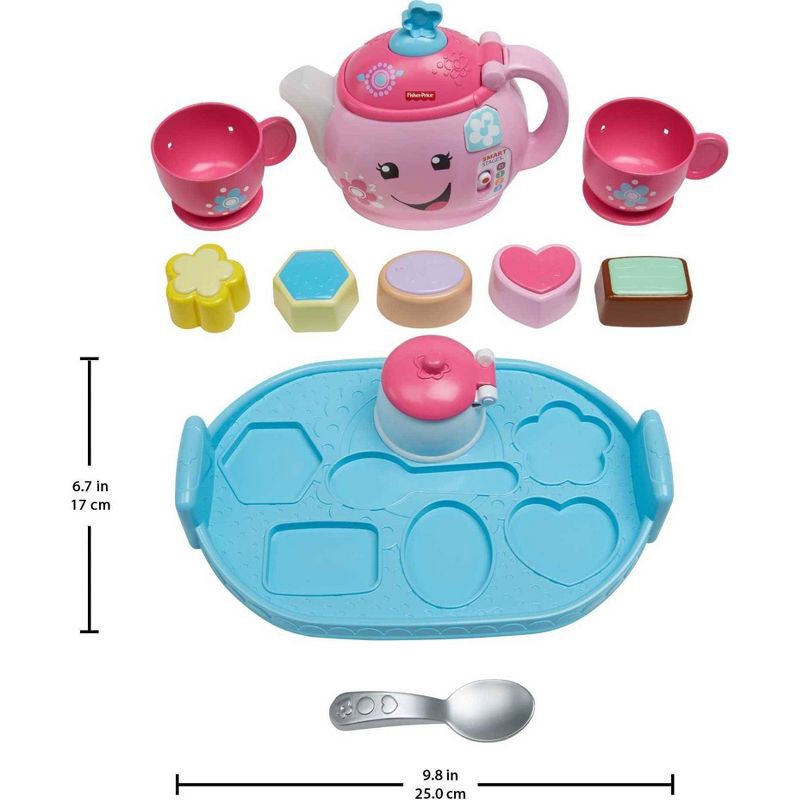 slide 5 of 6, Laugh & Learn Fisher-Price Laugh and Learn Sweet Manners Tea Set, 1 ct