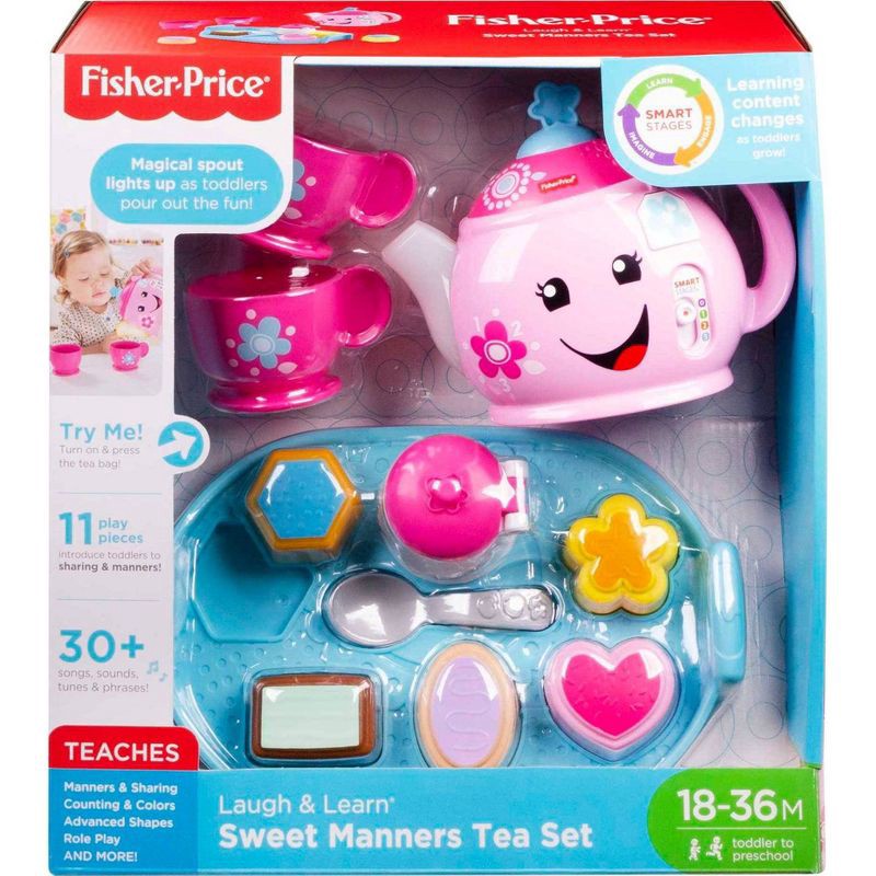 slide 6 of 6, Laugh & Learn Fisher-Price Laugh and Learn Sweet Manners Tea Set, 1 ct