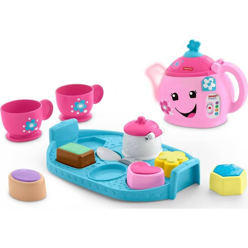 slide 1 of 6, Laugh & Learn Fisher-Price Laugh and Learn Sweet Manners Tea Set, 1 ct