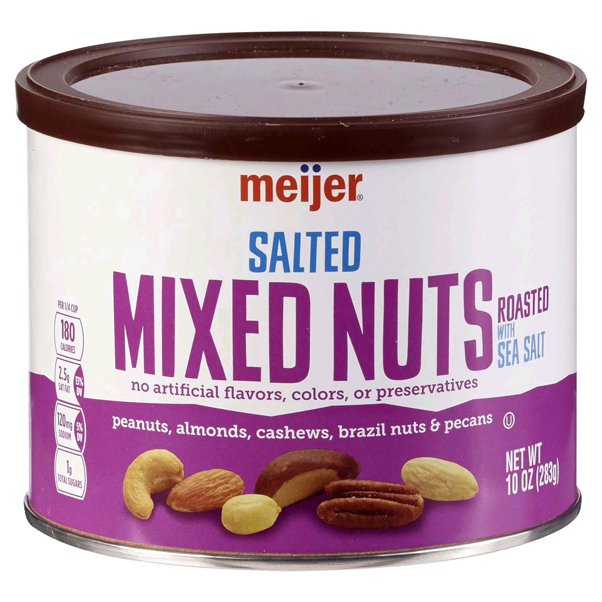 slide 1 of 2, Meijer Salted Mixed Nuts, 10 oz