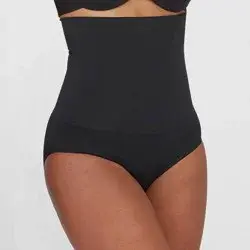 ASSETS by SPANX Women's Remarkable Results High-Waist Control Briefs - Black M