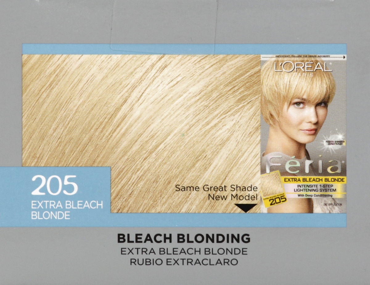 slide 4 of 4, L'Oréal Feria Extra Bleach Blonde 205 Hair Color, 1 ct