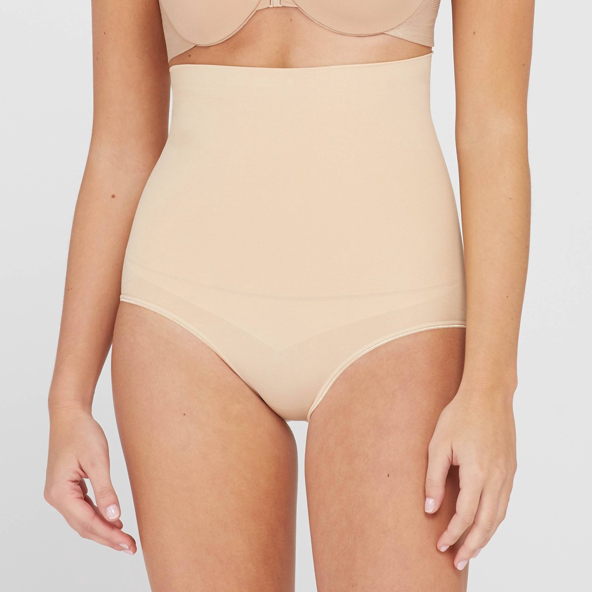 slide 1 of 3, ASSETS by Spanx Women's Remarkable Results High Waist Control Brief - Light Beige S, 1 ct