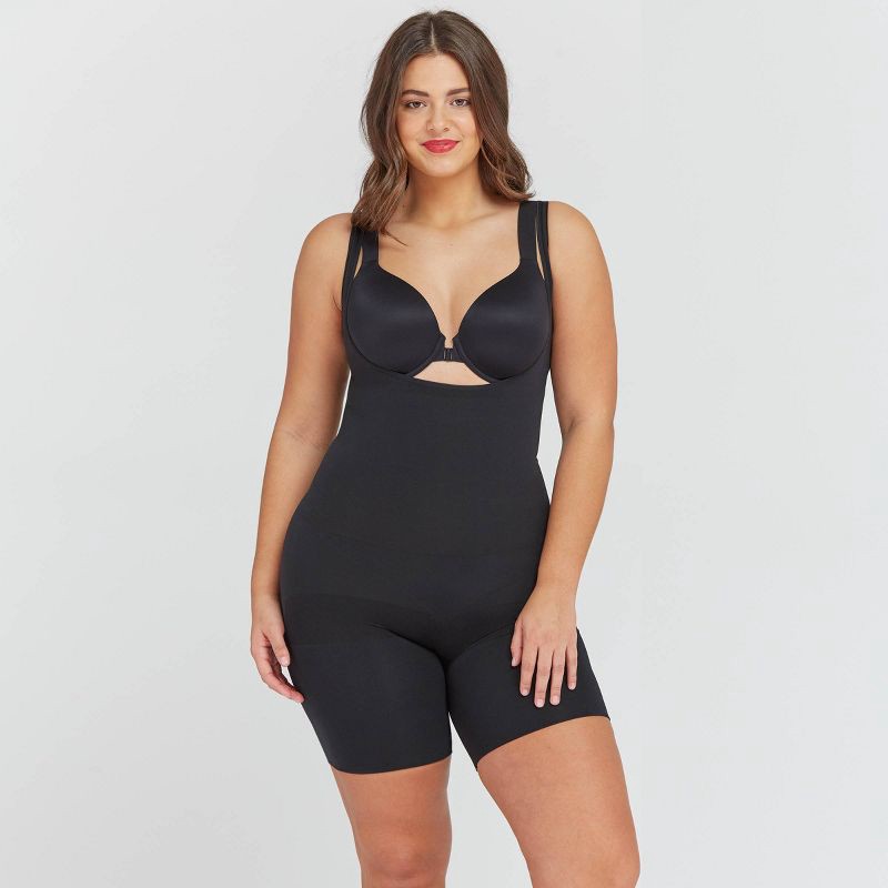 slide 5 of 7, ASSETS by SPANX Women's Remarkable Results All-In-One Body Slimmer - Black XL: Maximum Control, Adjustable Straps, Ultra Firm Compression, 1 ct