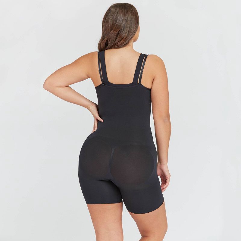 slide 7 of 7, ASSETS by SPANX Women's Remarkable Results All-In-One Body Slimmer - Black XL: Maximum Control, Adjustable Straps, Ultra Firm Compression, 1 ct