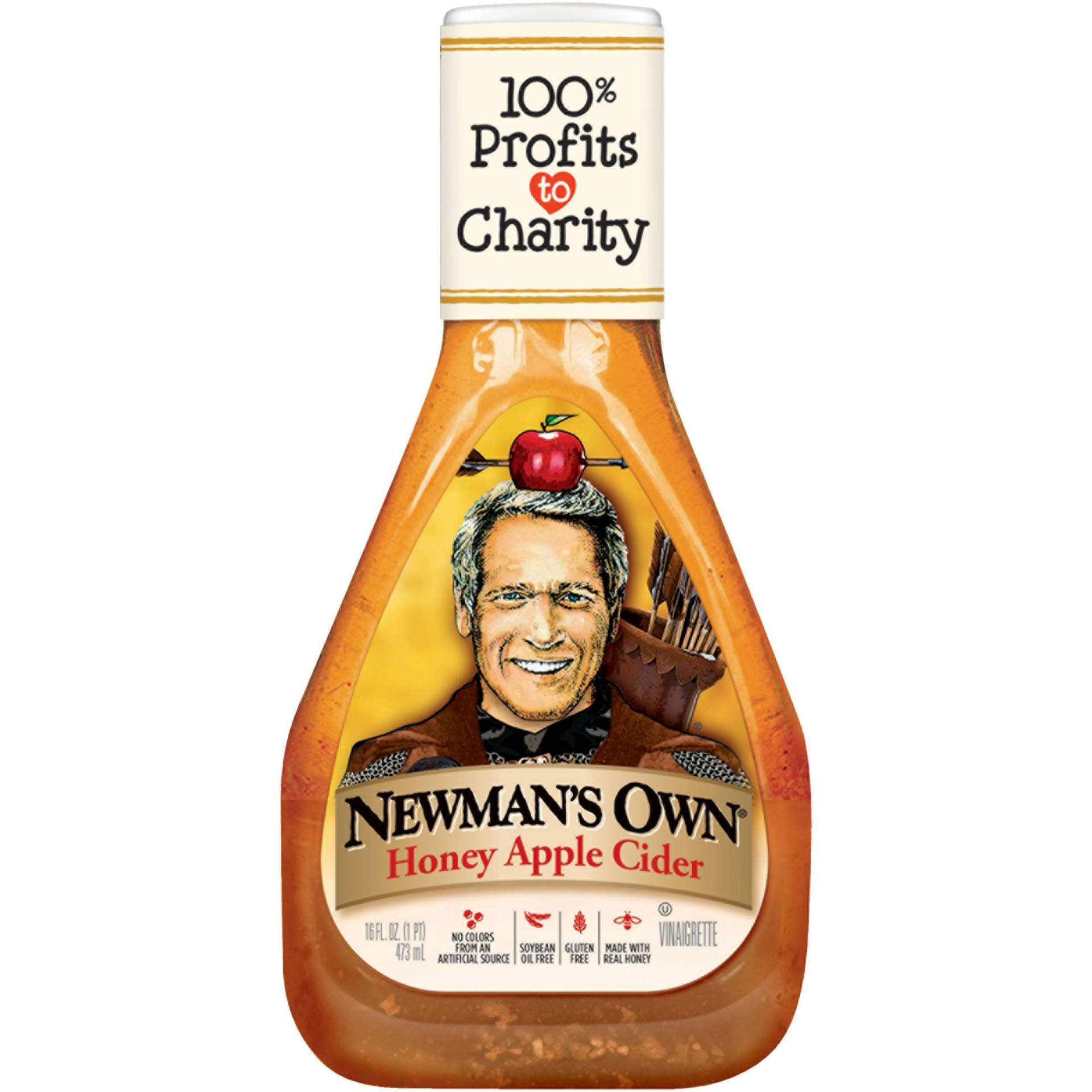 slide 1 of 5, Newman's Own Honey Apple Cider Vinaigrette, 16 fl oz