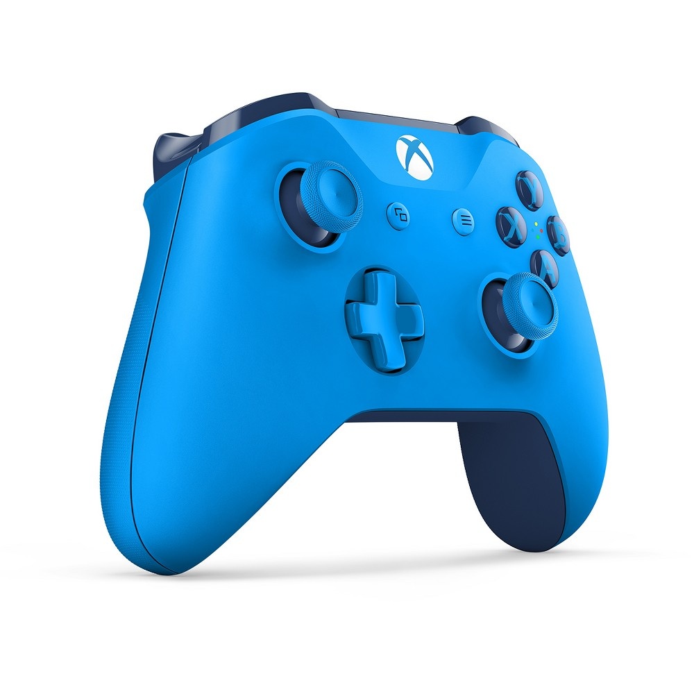 slide 3 of 5, Microsoft Xbox One Wireless Controller - Blue, 1 ct
