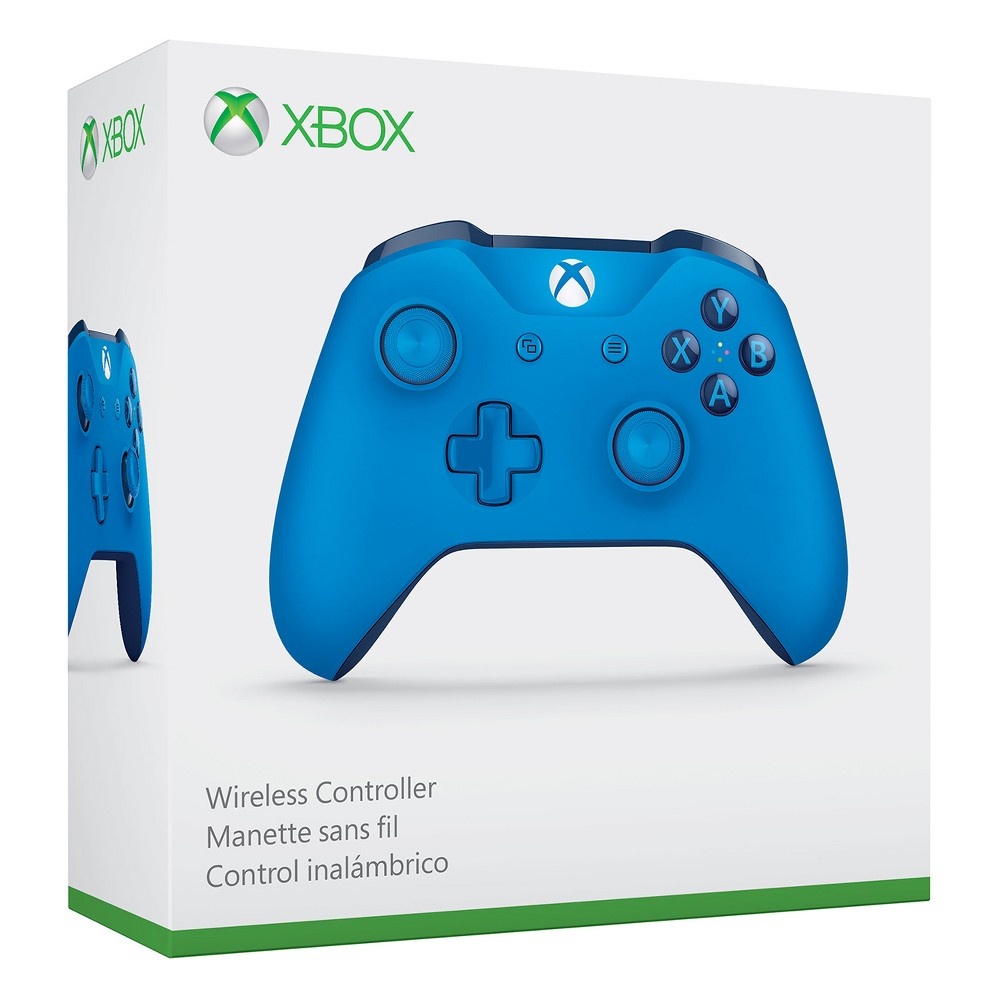 slide 5 of 5, Microsoft Xbox One Wireless Controller - Blue, 1 ct