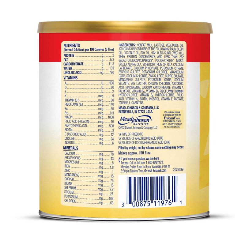 slide 10 of 11, Enfamil Milk-Based Powder Infant Formula - 21.1oz, 21.1 oz