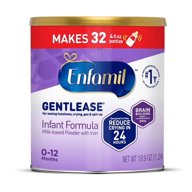 slide 1 of 8, Enfamil Gentlease Powder Infant Formula - 19.9oz, 19.9 oz