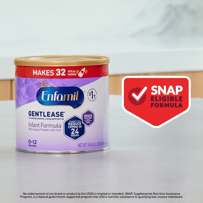 slide 4 of 8, Enfamil Gentlease Powder Infant Formula - 19.9oz, 19.9 oz