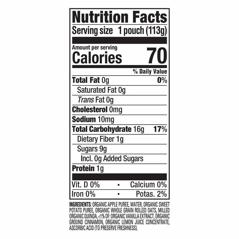 slide 8 of 8, Happy Baby Organics Clearly Crafted Stage 2 Meals Apples/Sweet Potatoes - 4oz, 4 oz