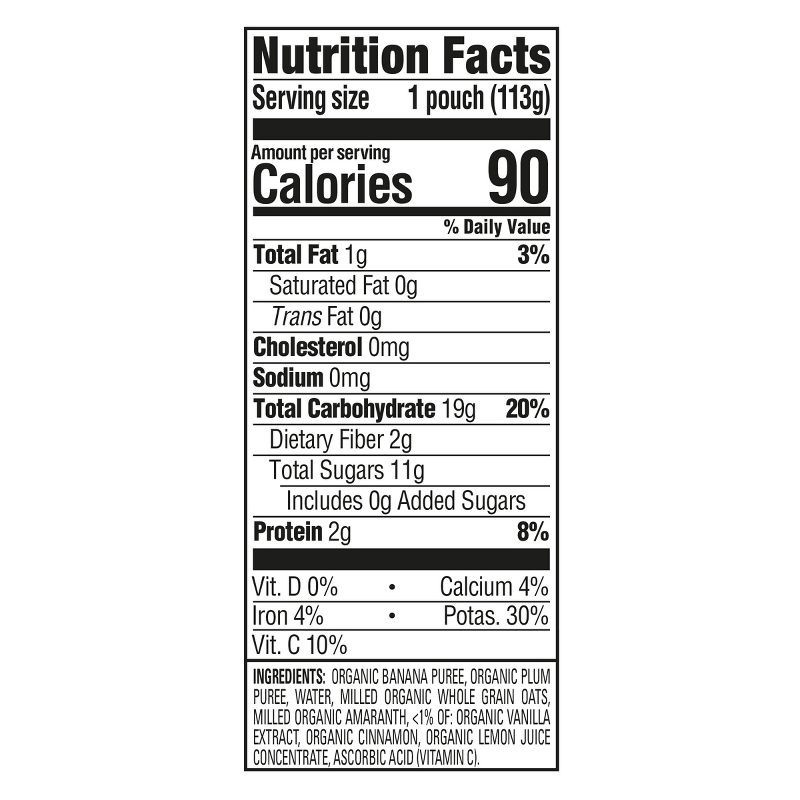 slide 6 of 9, Happy Baby Organics Clearly Crafted Stage 2 Meals Bananas, Plums & Granola - 4oz, 4 oz