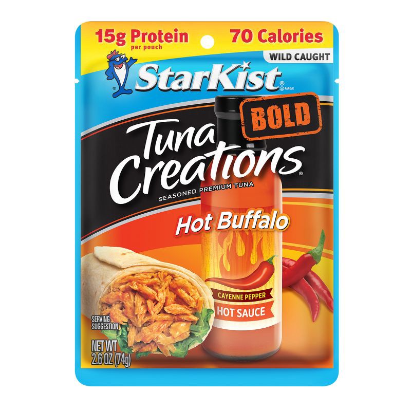 slide 1 of 6, StarKist Tuna Creations BOLD Hot Buffalo Style Pouch - 2.6oz, 2.6 oz