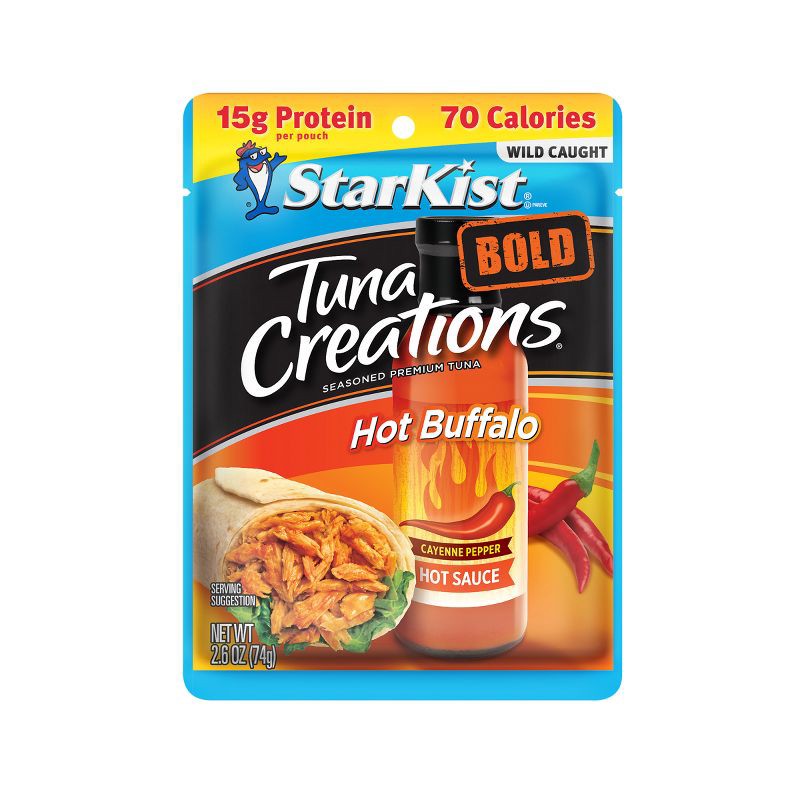 slide 1 of 6, StarKist Tuna Creations BOLD Hot Buffalo Style Pouch - 2.6oz, 2.6 oz