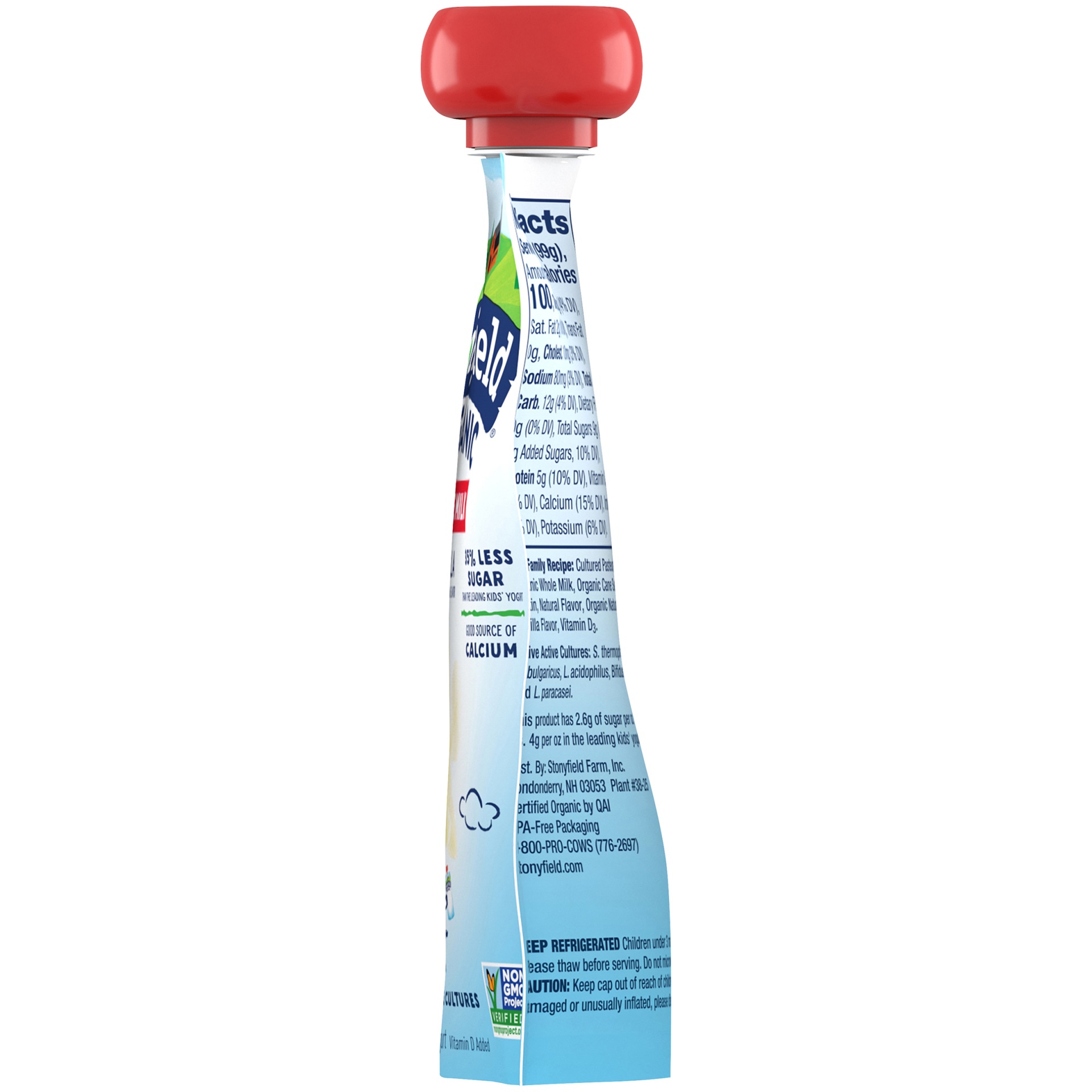 slide 2 of 6, Stonyfield Organic Vanilla Whole Milk Yogurt 3.5 oz. Pouch, 3.5 oz