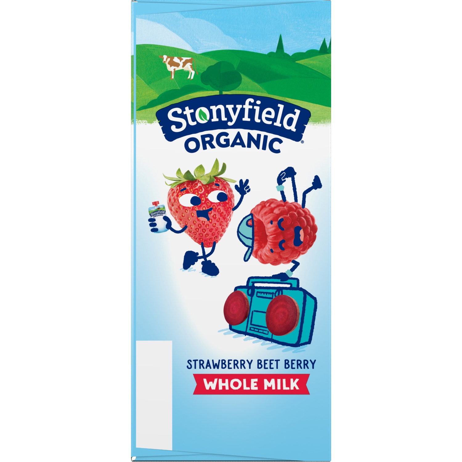 slide 7 of 8, Stonyfield Organic Whole Milk Strawberry Beet Berry Yogurt 4 - 3.5 oz Pouches, 4 ct