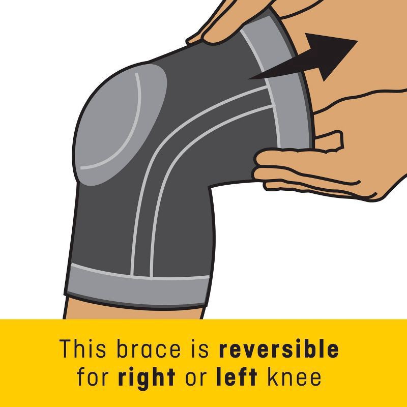 slide 4 of 7, Futuro Active Knit Knee Stabilizer, Large, 1 ct