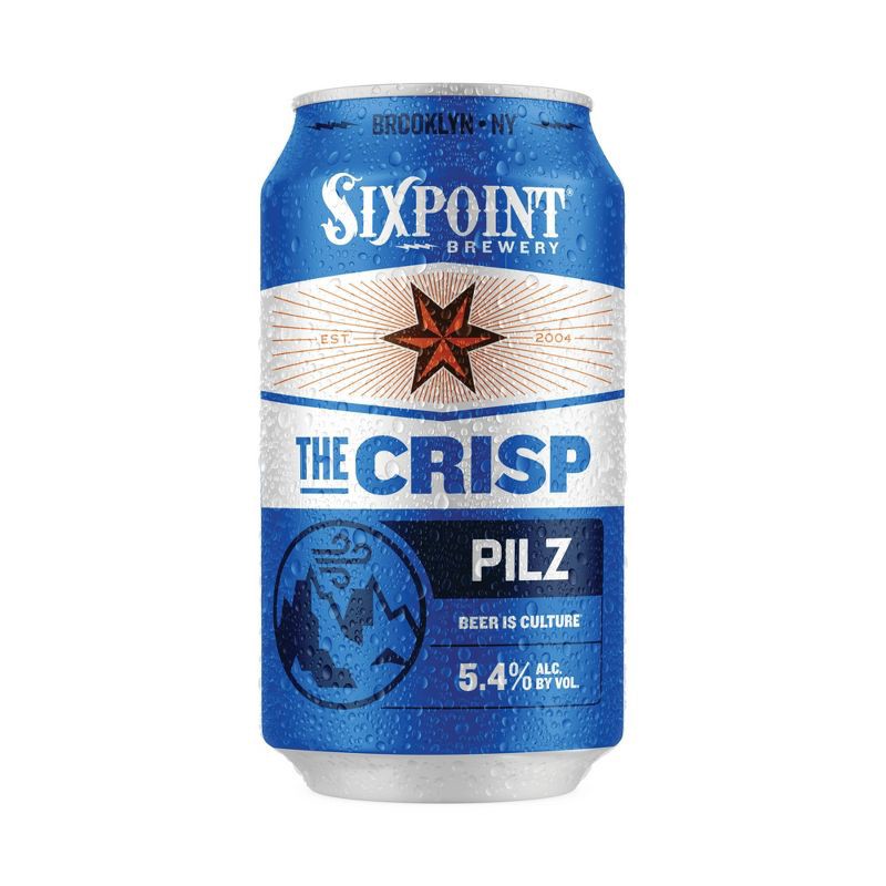 slide 3 of 3, Sixpoint Brewery Sixpoint The Crisp Pilsner Beer - 6pk/12 fl oz Cans, 6 ct; 12 fl oz