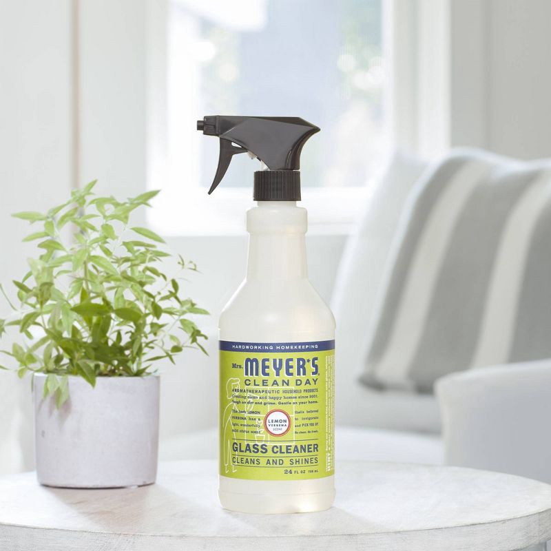 slide 3 of 6, Mrs. Meyer's Clean Day Lemon Verbena Scented Glass Cleaner - 24 fl oz, 24 fl oz