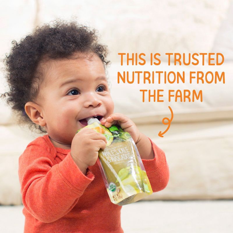 slide 5 of 5, Happy Family Happy Baby Organics Clearly Crafted Stage 2 Bananas, Raspberries & Oats 4pk 4oz, 4 ct; 4 oz