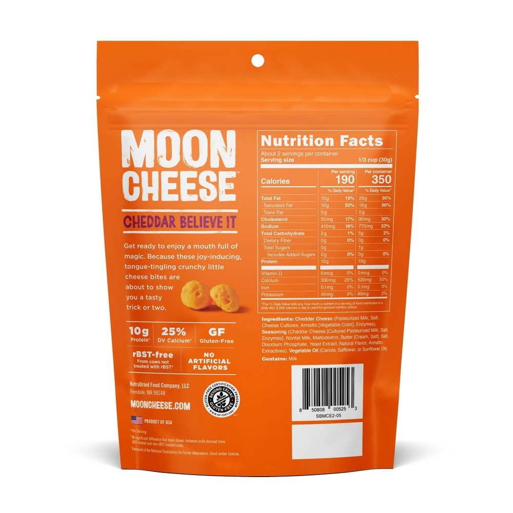 slide 2 of 4, Moon Cheese Cheddar Natural & Crunchy Cheese Snack, 2 oz