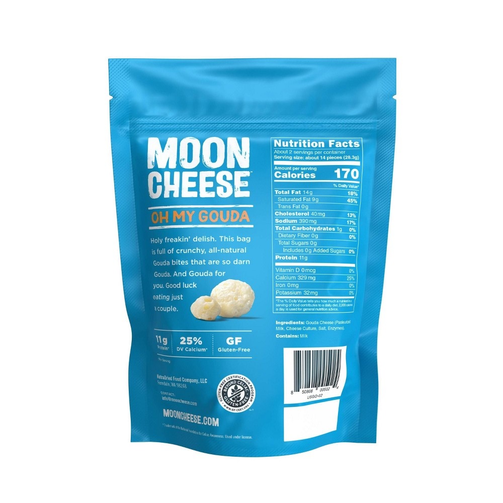 slide 2 of 5, Moon Cheese Gouda Natural & Crunchy Cheese Snack, 2 oz