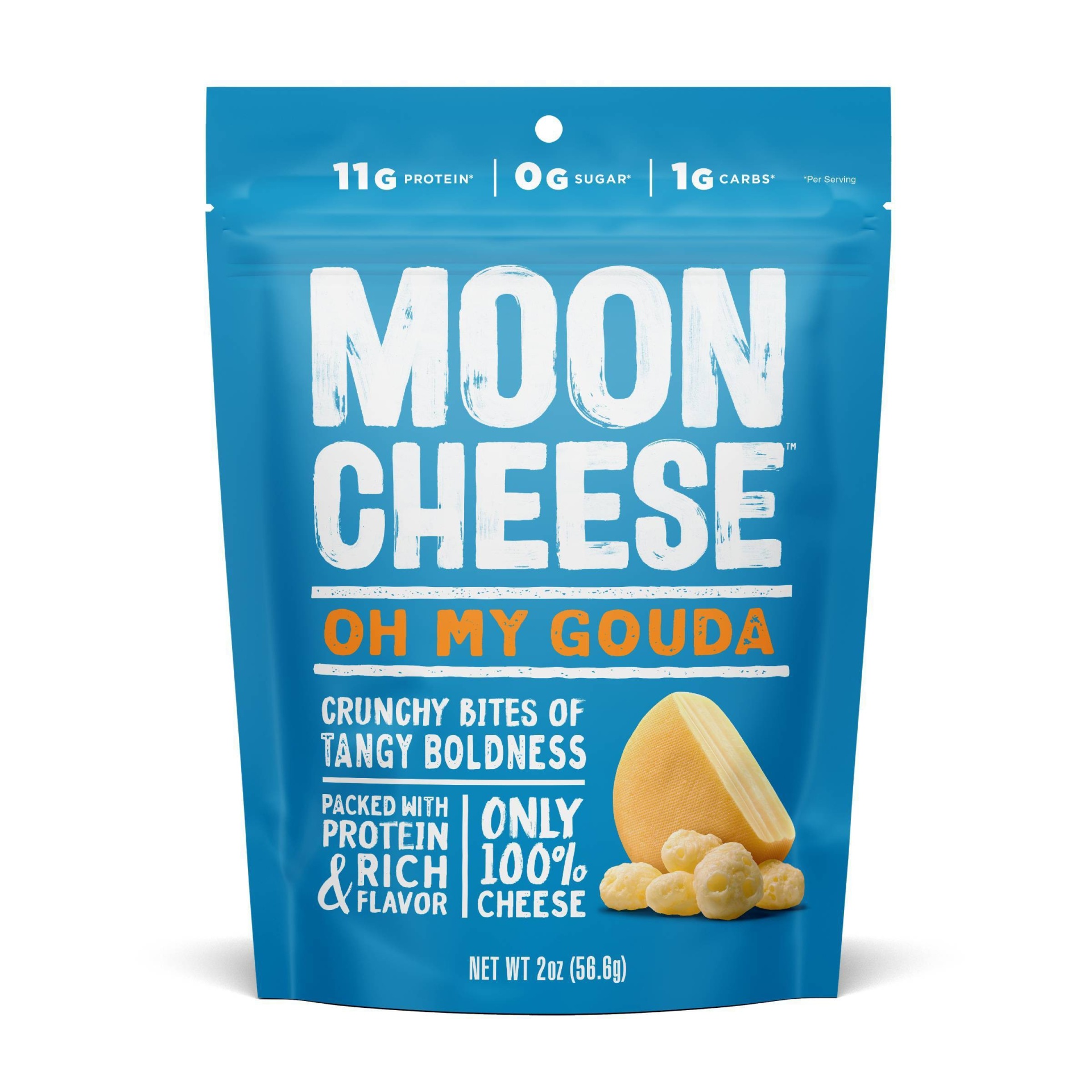 slide 1 of 5, Moon Cheese Gouda Natural & Crunchy Cheese Snack, 2 oz