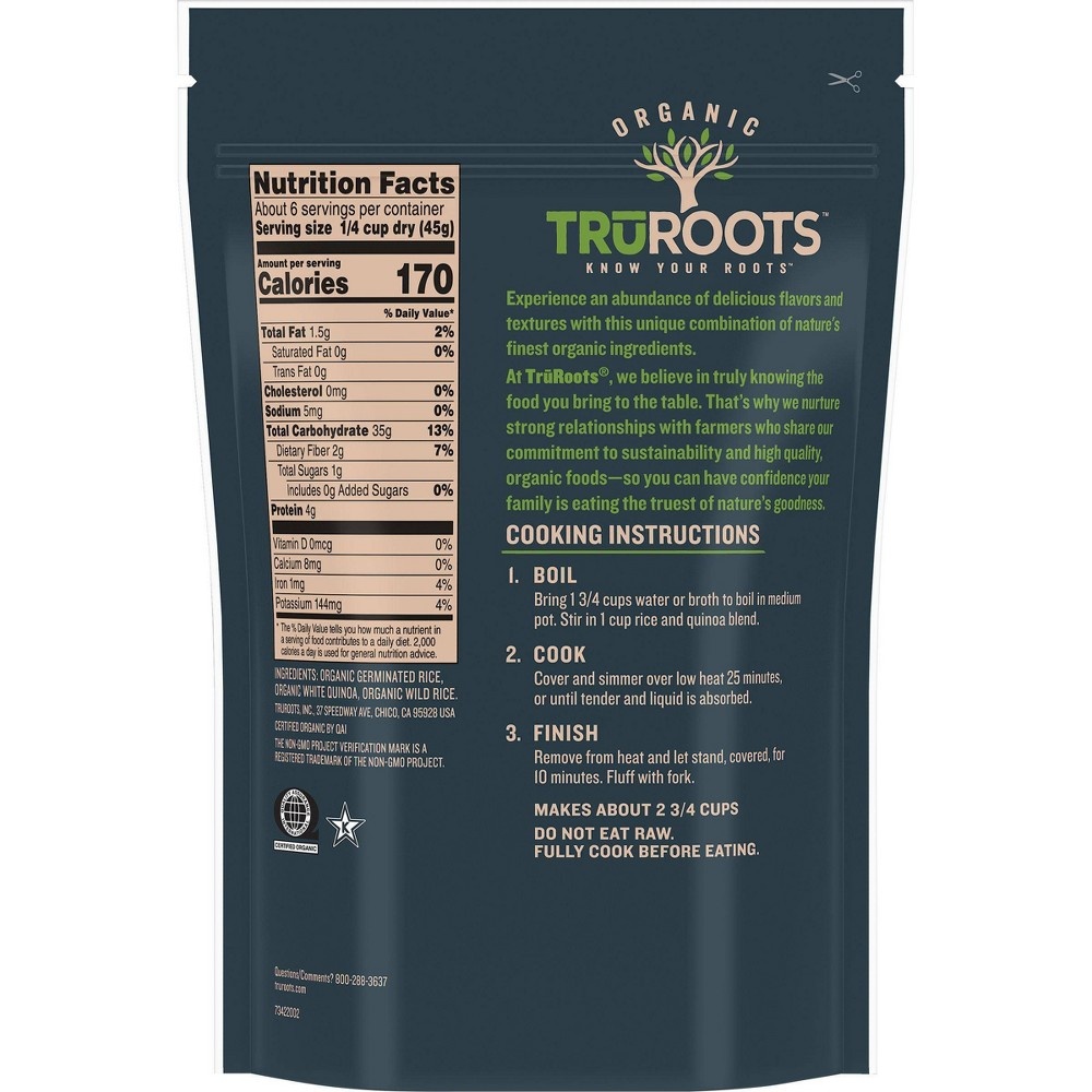 slide 2 of 3, truRoots Organic Sprouted Rice Quinoa Blend, 10 oz