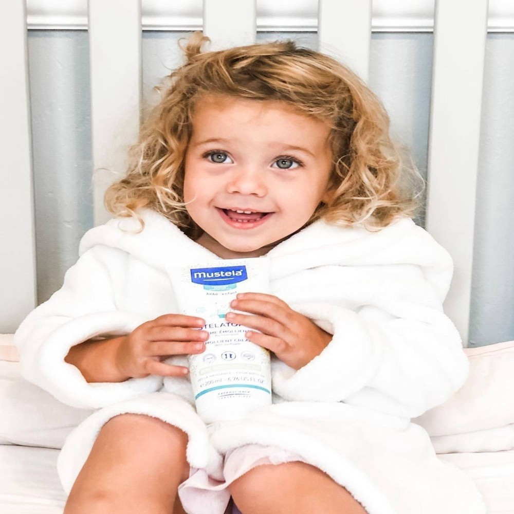 slide 7 of 8, Mustela Stelatopia Emollient Fragrance Free Baby Cream for Eczema Prone Skin - 6.76 fl oz, 6.76 fl oz