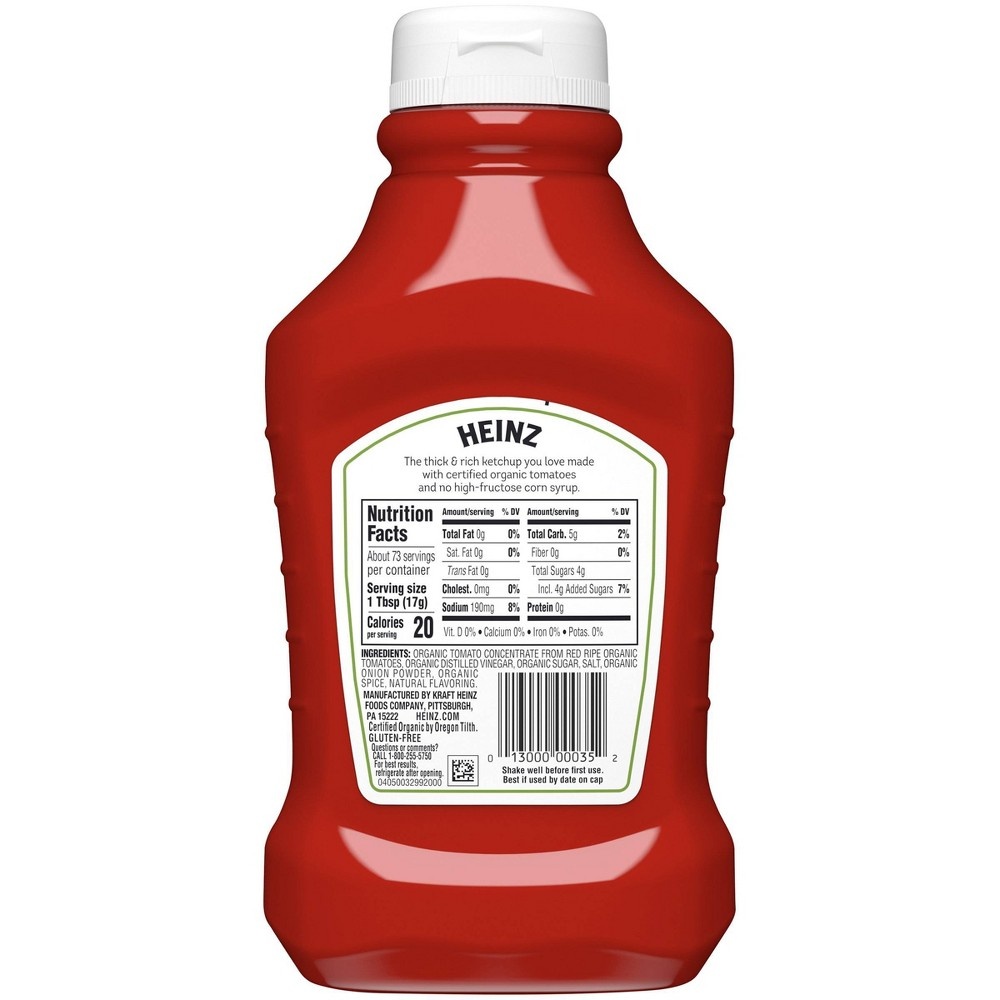 slide 2 of 8, Heinz Organic Ketchup, 44 oz