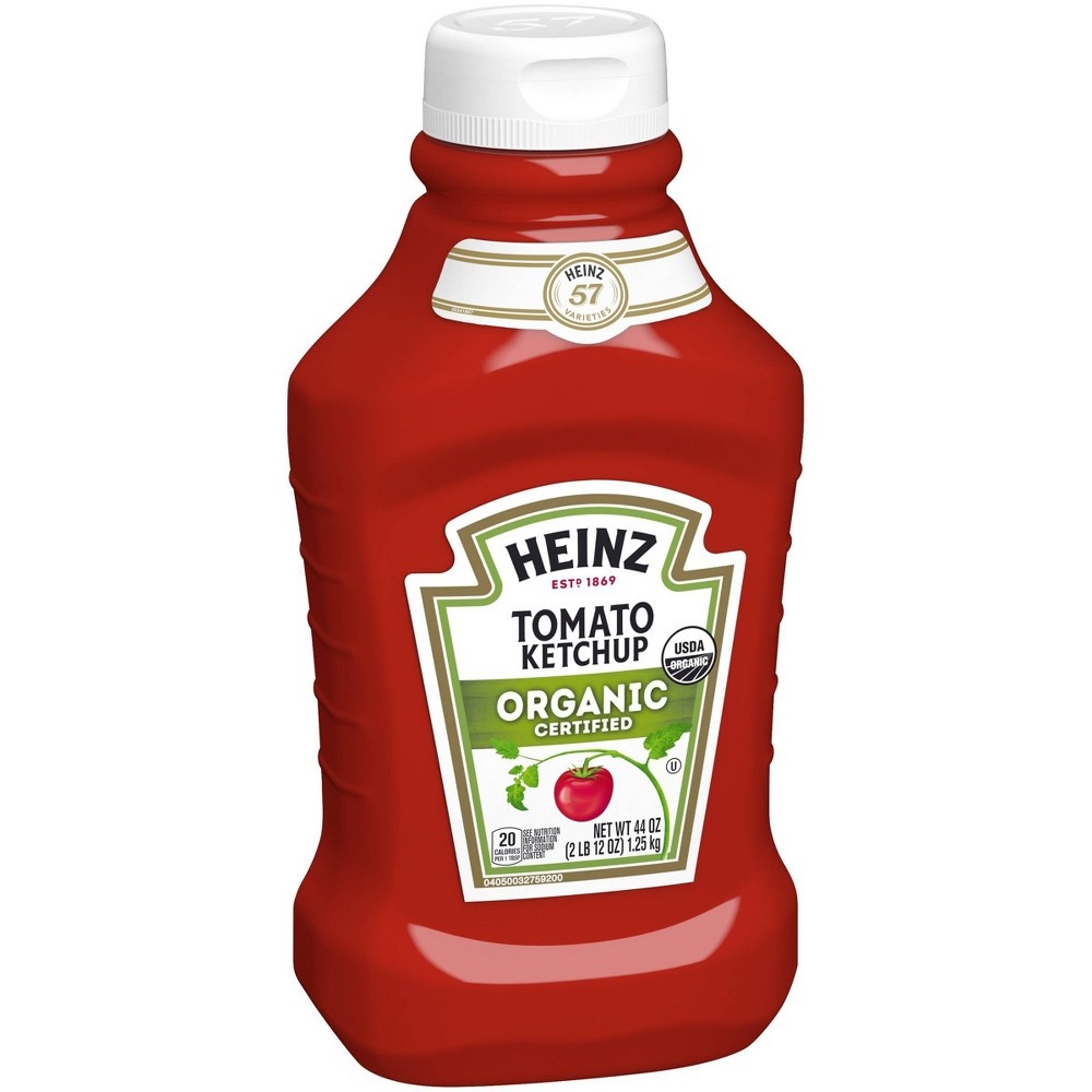 slide 3 of 8, Heinz Organic Ketchup, 44 oz