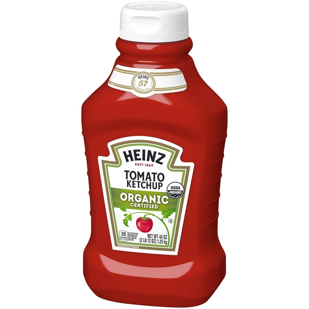 slide 4 of 8, Heinz Organic Ketchup, 44 oz