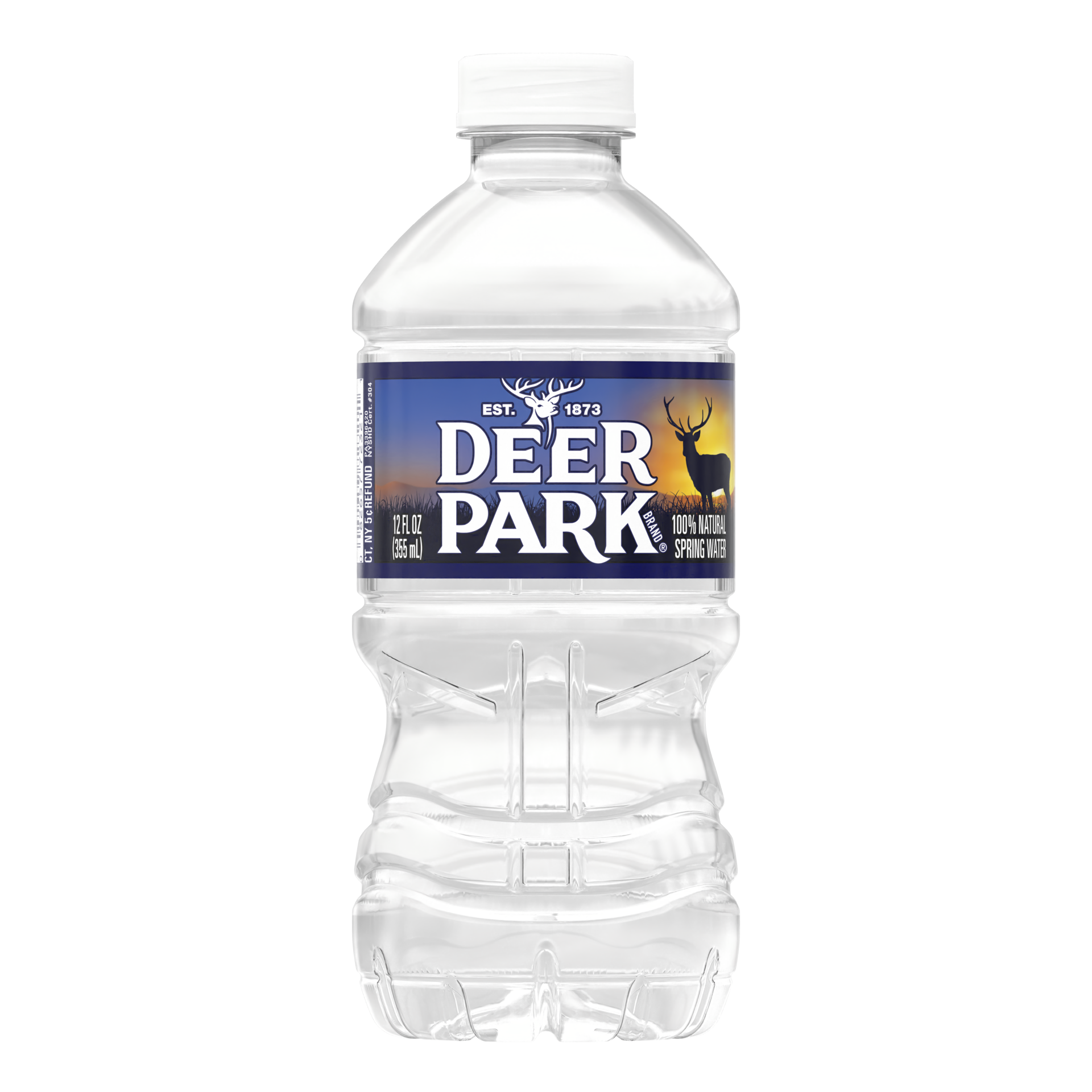 slide 1 of 4, Deer Park Brand 100% Natural Spring Water, 12-ounce plastic bottle, 12 oz