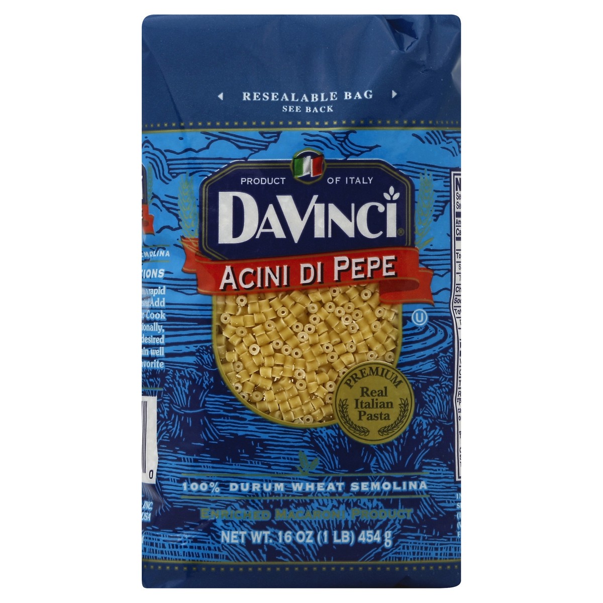 slide 2 of 6, Davinci Acini Di Pepe Pasta, 16 oz