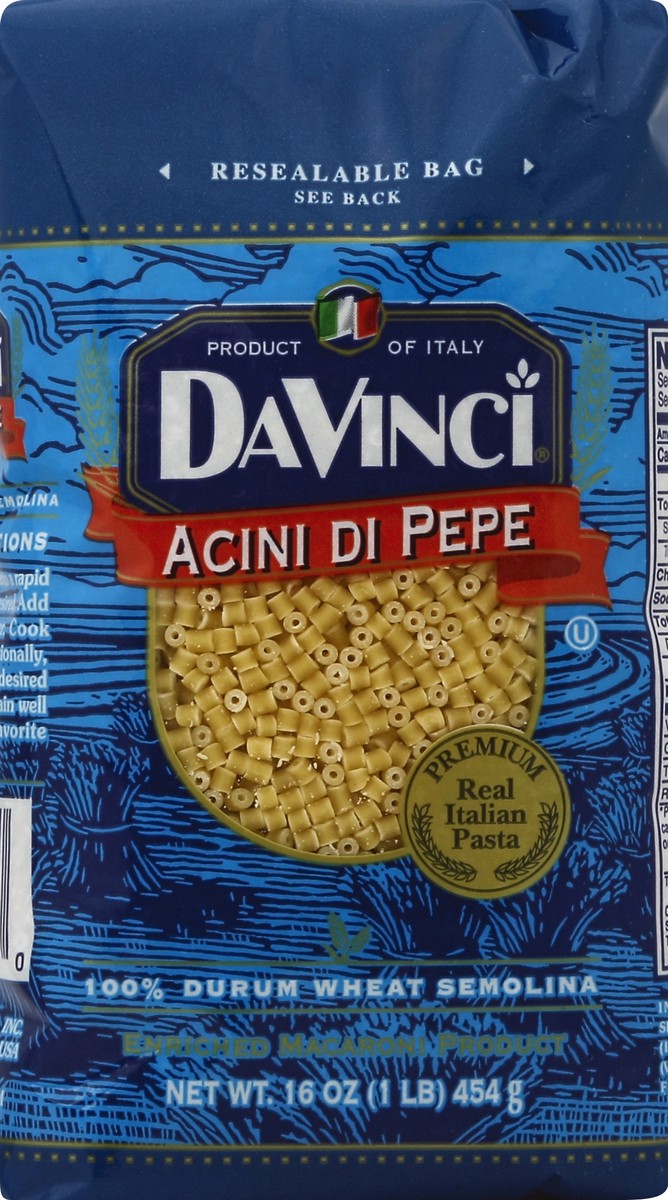 slide 1 of 6, Davinci Acini Di Pepe Pasta, 16 oz