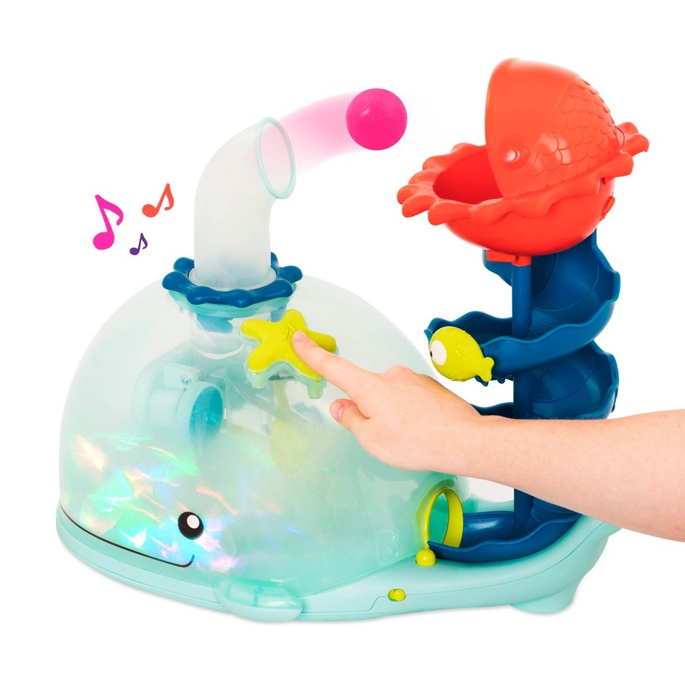 slide 5 of 6, B. toys Musical Whale Ball Popper - Poppity Whale Pop, 1 ct