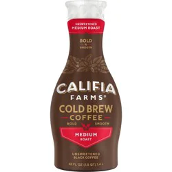 Califia Farms Pure Black Medium Roast Cold Brew Coffee - 48 fl oz